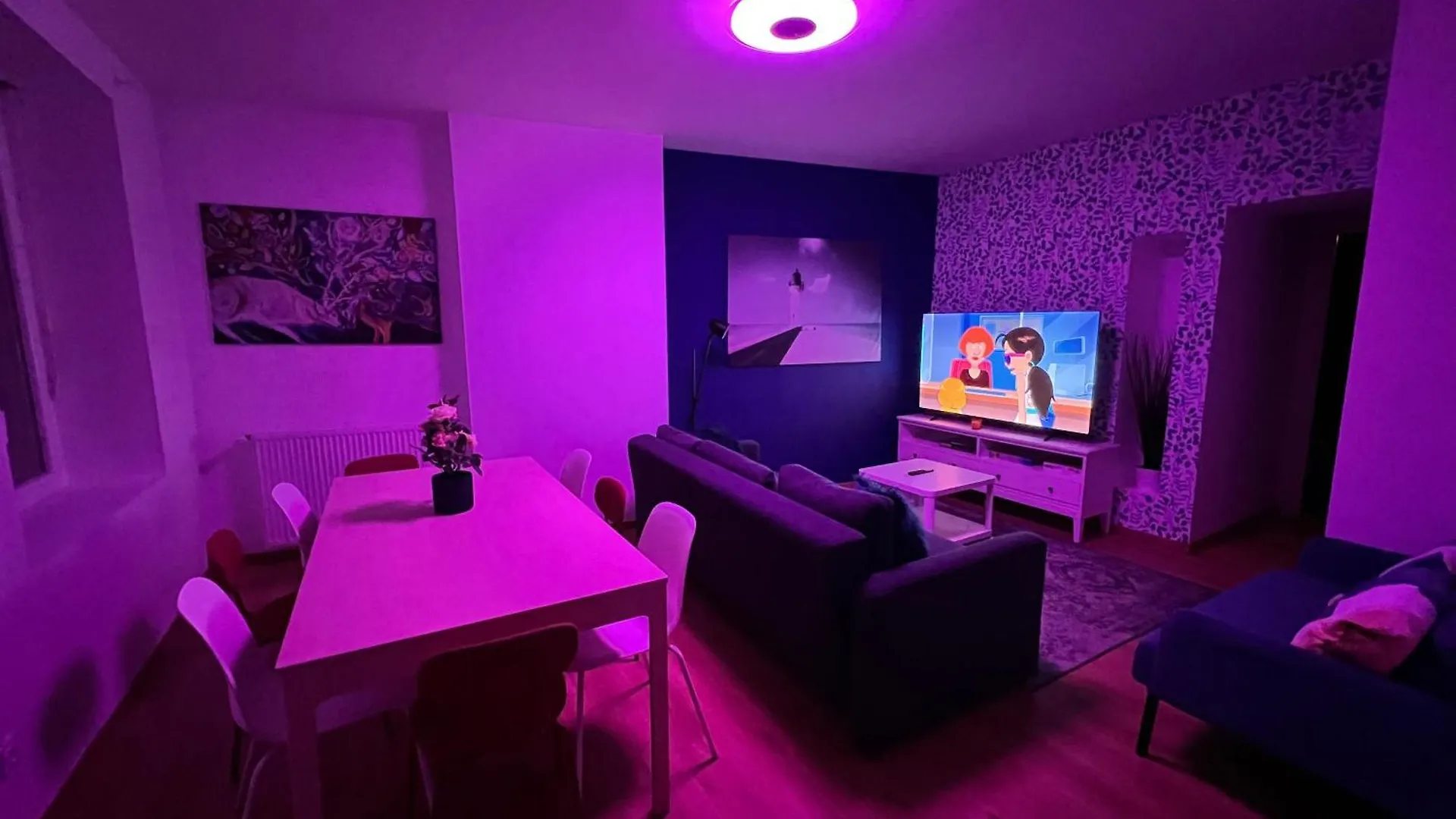 24 Chic & Cosy Grand Appart 88M2 Parking Gratuit Hypercentre Netflix Saint-Etienne  Apartment