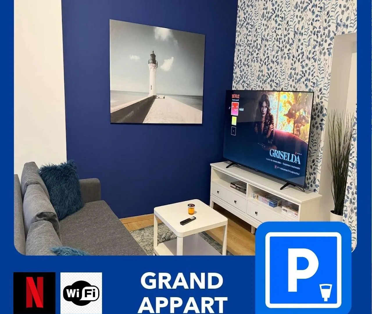Apartment 24 Chic & Cosy Grand Appart 88M2 Parking Gratuit Hypercentre Netflix Saint-Etienne  France